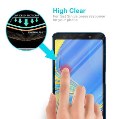 Samsung Galaxy A7 2018 Skjermbeskytter Skärmskydd