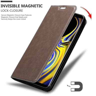 Samsung Galaxy NOTE 9 lommebokdeksel case (brun)
