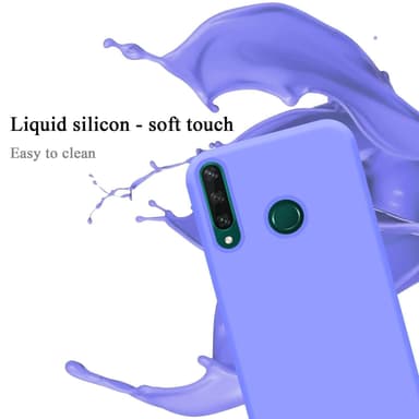 Huawei Y6P silikondeksel case (Lilla)