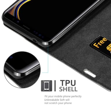 Samsung Galaxy NOTE 9 lommebokdeksel case (brun)