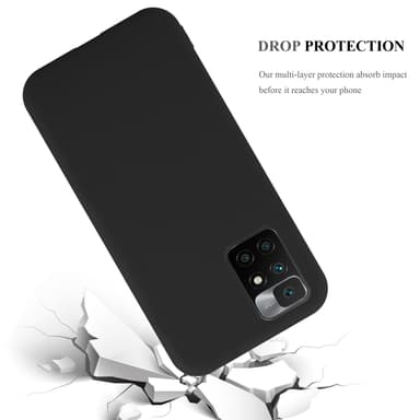 Deksel Xiaomi RedMi 10 Silikon cover (svart)