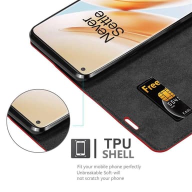 OnePlus 8 PRO lommebokdeksel case (rød)