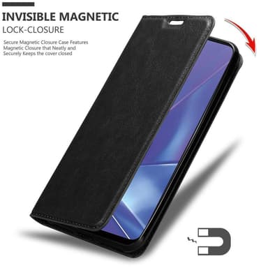 Oppo A52 lommebokdeksel case (svart)