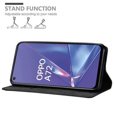 Oppo A52 lommebokdeksel case (svart)