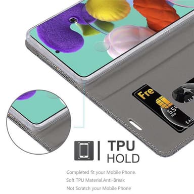 Samsung Galaxy A51 4G / M40s lommebokdeksel etui (grå)