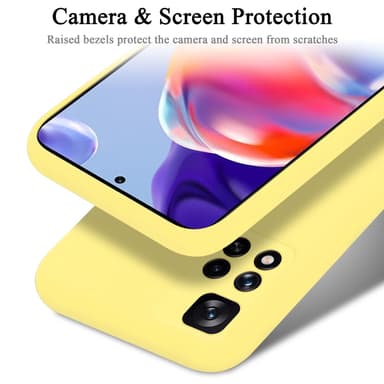 Xiaomi RedMi NOTE 11 PRO+ silikondeksel case (gul)