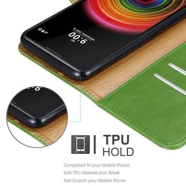 LG X POWER lommebokdeksel etui (grønn)