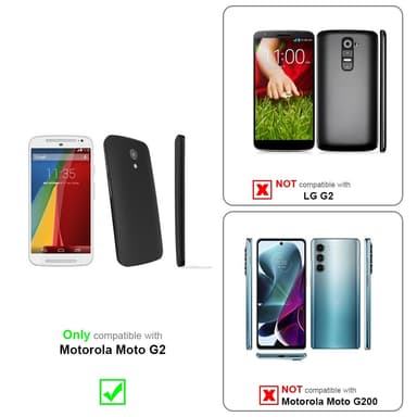 Deksel Motorola MOTO G2 Case Cover (grå)
