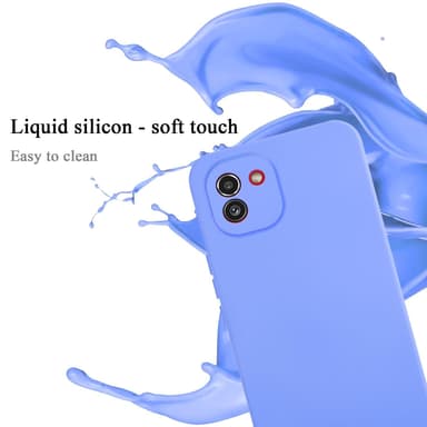 Samsung Galaxy A03 silikondeksel case (lilla)