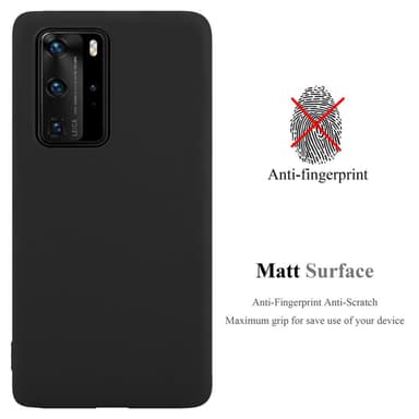 Deksel Huawei P40 PRO / P40 PRO+ Silikon cover (svart)