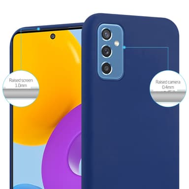 Deksel Samsung Galaxy M52 5G Silikon cover (blå)