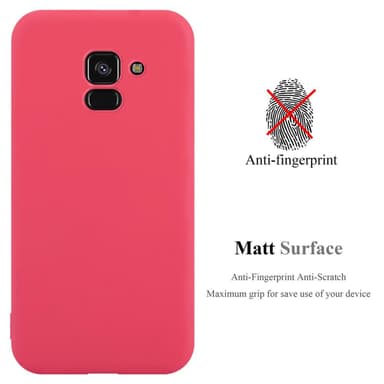 Deksel Samsung Galaxy A8 PLUS 2018 Silikon cover (rød)