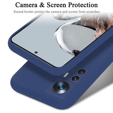 Xiaomi 12T / 12T PRO silikondeksel case (blå)