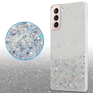 Samsung Galaxy S21 PLUS Silikondeksel Glitter
