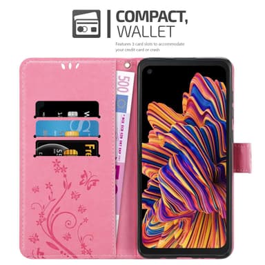 Samsung Galaxy XCover PRO lommebokdeksel Blomster