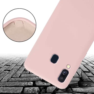 Deksel Samsung Galaxy A40 med Halskjede (rosa)