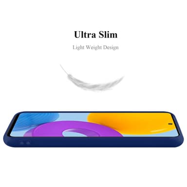Deksel Samsung Galaxy M52 5G Silikon cover (blå)