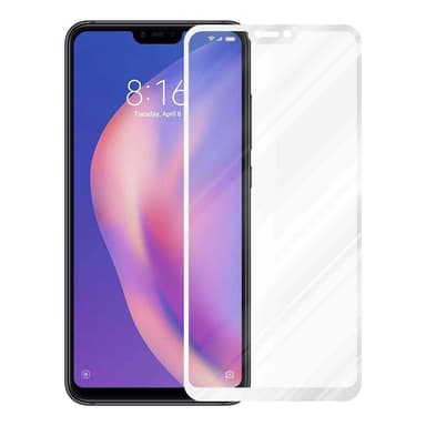 Xiaomi Mi 8 LITE Skjermbeskytter Skärmskydd (hvit)