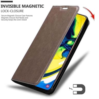 Samsung Galaxy A80 / A90 4G lommebokdeksel case (brun)