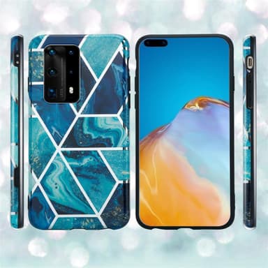 Huawei P40 lommebokdeksel etui (blå)