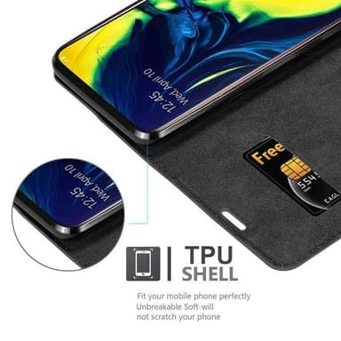 Samsung Galaxy A80 / A90 4G lommebokdeksel case (brun)