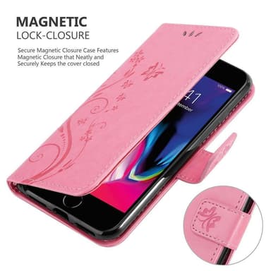 iPhone 7 / 7S / 8 / SE 2020 lommebokdeksel Blomster