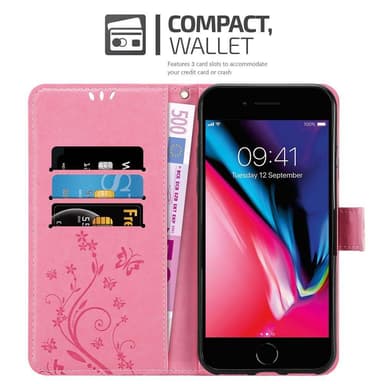iPhone 7 / 7S / 8 / SE 2020 lommebokdeksel Blomster
