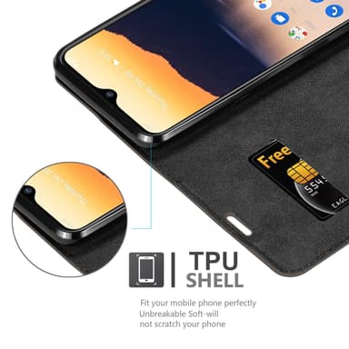Nokia 2.3 lommebokdeksel case (brun)