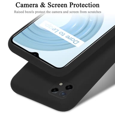 Realme C21 silikondeksel case (svart)