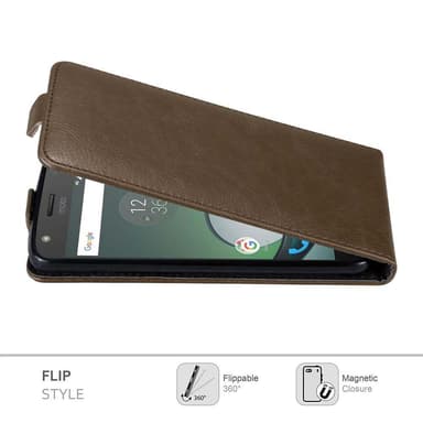 Motorola MOTO Z PLAY deksel flip cover (brun)
