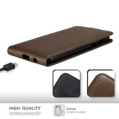 Motorola MOTO Z PLAY deksel flip cover (brun)