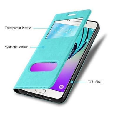 Samsung Galaxy A3 2016 lommebokdeksel cover (turkis)