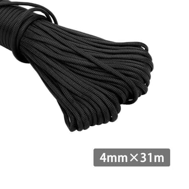 31 m Nylontau 31 m hagegarn rivebestandig (svart)