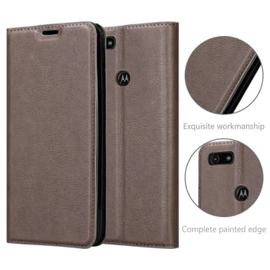 Motorola MOTO E6 PLAY lommebokdeksel case (brun)