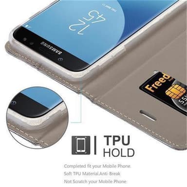 Samsung Galaxy J3 2017 lommebokdeksel etui (grå)