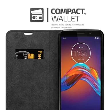 Motorola MOTO E6 PLAY lommebokdeksel case (brun)