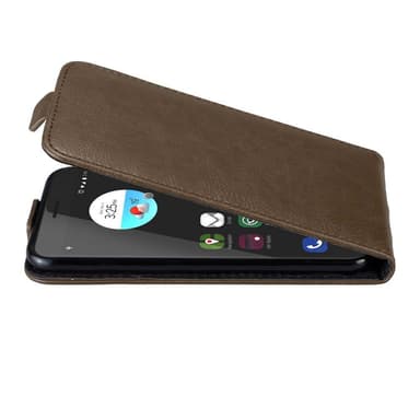 ZTE Blade V7 deksel flip cover (brun)