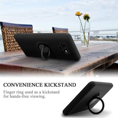 Deksel Samsung Galaxy NOTE 9 Ring Case (svart)