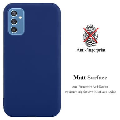 Deksel Samsung Galaxy M52 5G Silikon cover (blå)