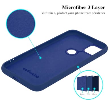 Google PIXEL 4A 5G silikondeksel case (Blå)