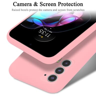 Motorola EDGE 20 silikondeksel case (rosa)