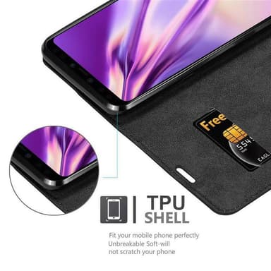 Google PIXEL 4 lommebokdeksel case (svart)