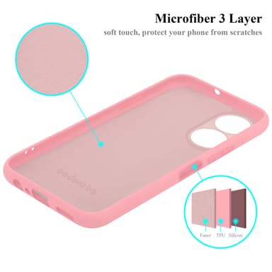 Honor X7 silikondeksel case (rosa)