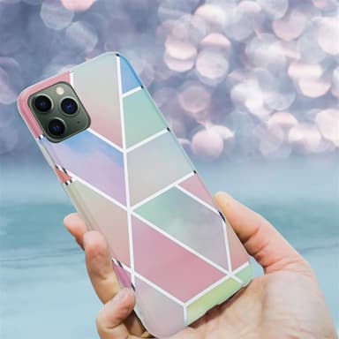 iPhone 12 MINI lommebokdeksel etui (rosa)
