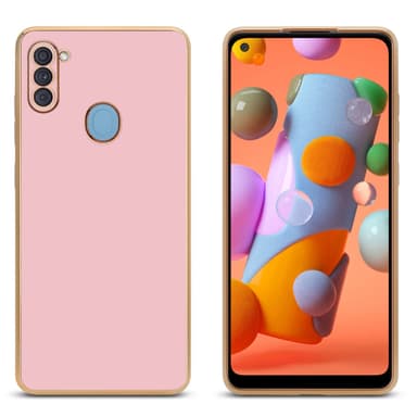 Samsung Galaxy A11 / M11 silikondeksel case (rosa)