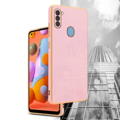 Samsung Galaxy A11 / M11 silikondeksel case (rosa)