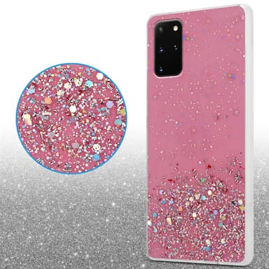Samsung Galaxy S20 PLUS Silikondeksel Glitter (rosa)