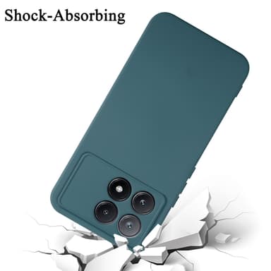 Xiaomi Poco X6 Pro silikondeksel case (Grønn)