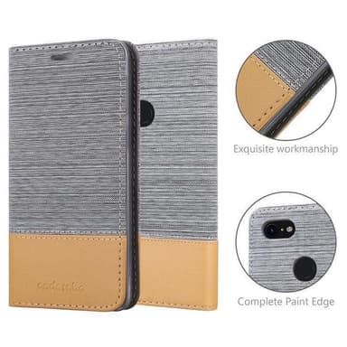 Google PIXEL 3 XL lommebokdeksel etui (grå)