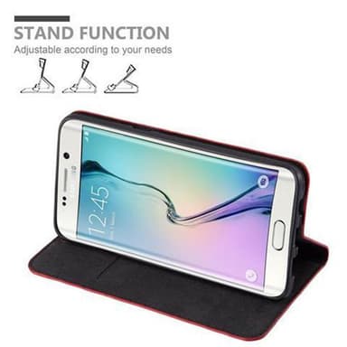 Samsung Galaxy S6 EDGE PLUS lommebokdeksel case (rød)